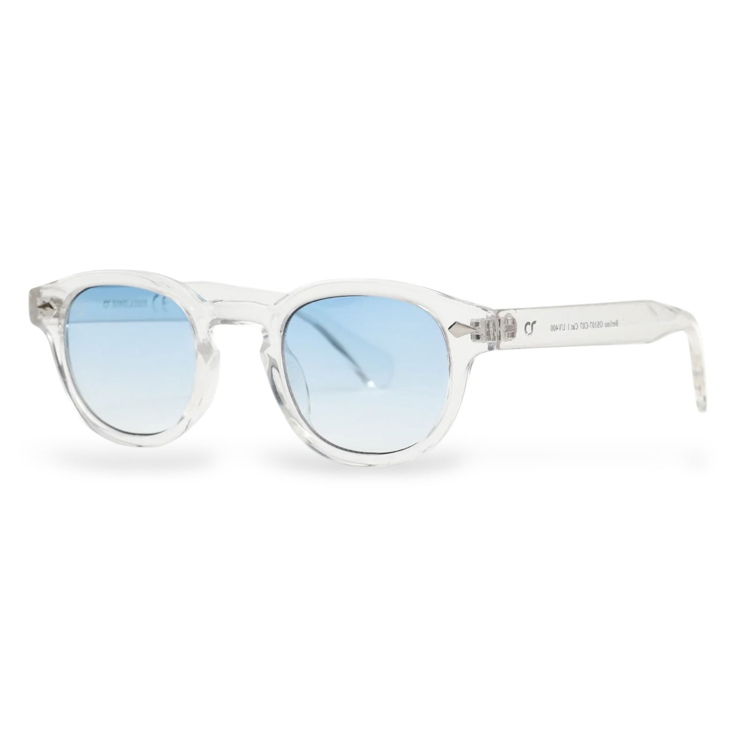Os Sunglasses Berlino trasparente blu fumè occhiali da sole unisex