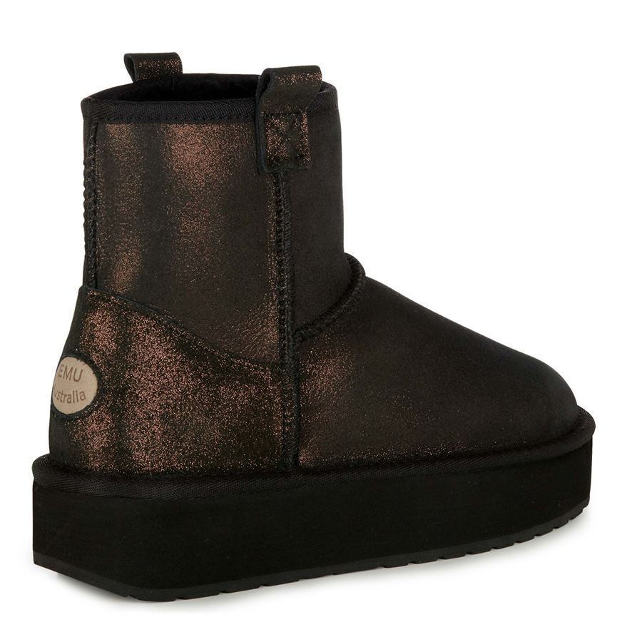 FOY PLATFORM METALLIC Emu | W12065BLACK