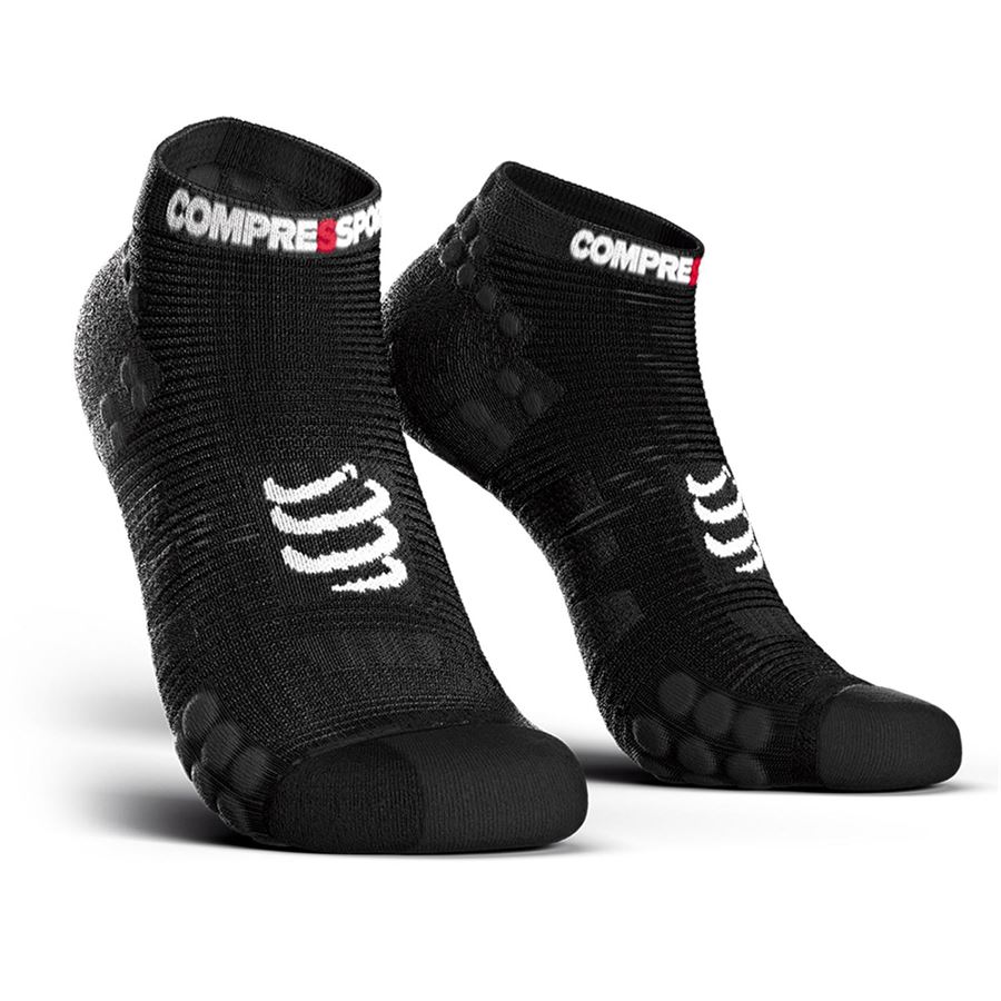 PRO RACING SOCKS V3.0 RUN LOW Compressport | PRSV3RLBLACK