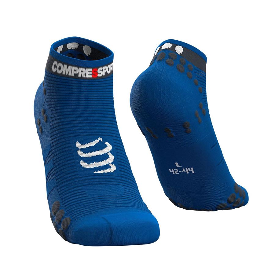 PRO RACING SOCKS V3.0 RUN LOW Compressport | PRSV3RLBLULO