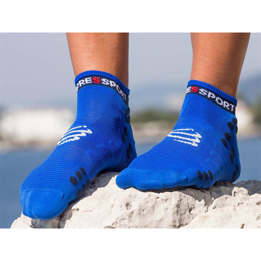 PRO RACING SOCKS V3.0 RUN LOW Compressport | PRSV3RLBLULO