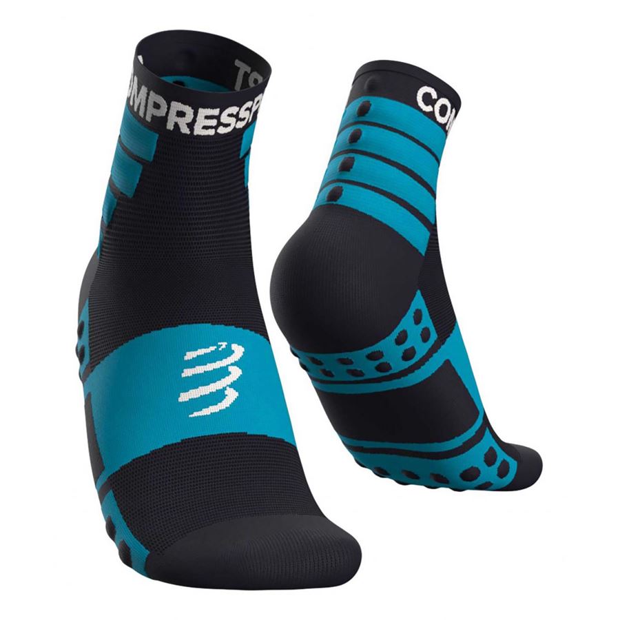 TRAINING SOCKS 2 PACK Compressport | XU00001BBLUE