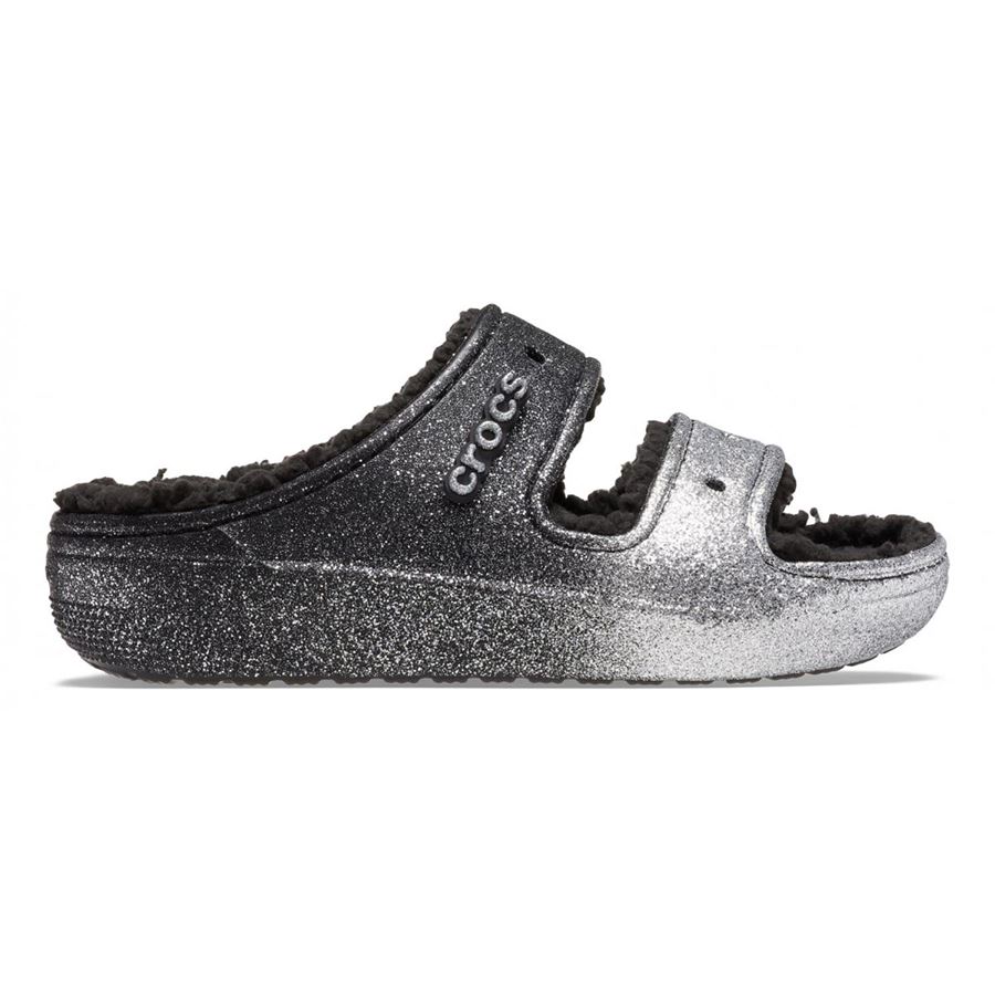 CLASSIC COZZZY GLITTER SANDAL Crocs | 208124BKSI