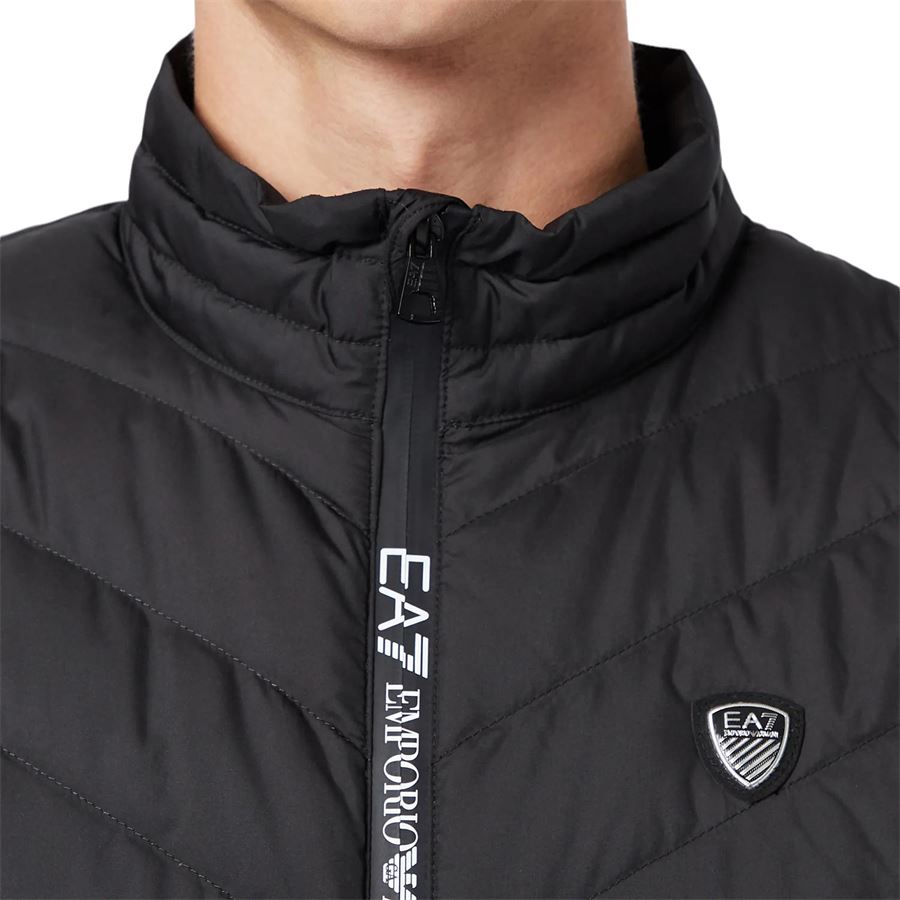 MAN WOVEN DOWN WAISTCOAT GILET PIUMINO EA7 | 8NPQ031200
