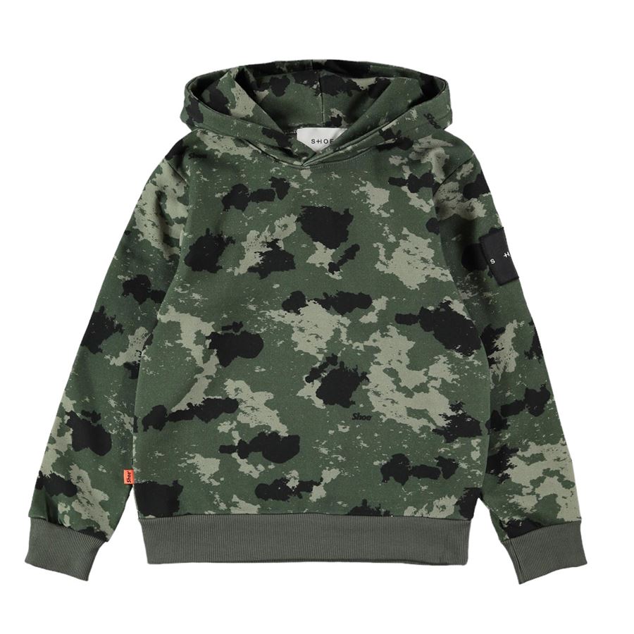 ALLOVER PRINTED HOODED SWEATSHIRT Shoeshine | F22CARL0403MCAMOX