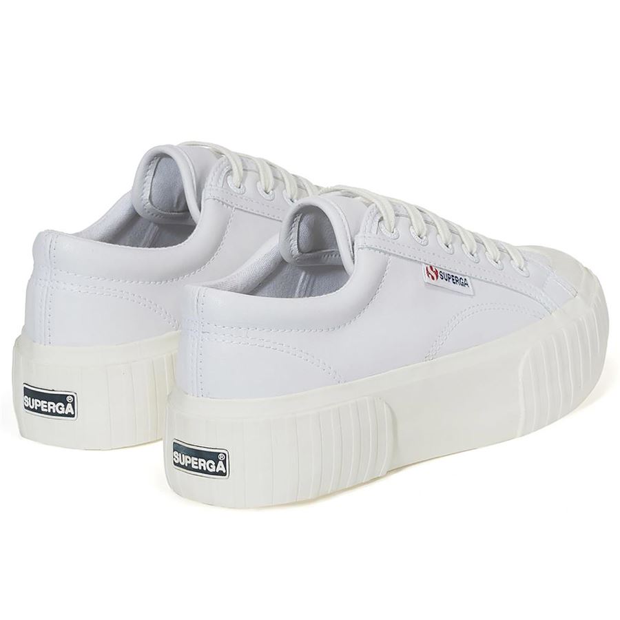2631 Stripe Platform Vegan Faux sneakers platform da donna Superga | S21222W08I