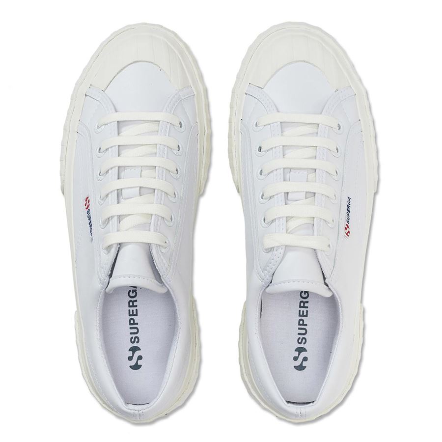 2631 Stripe Platform Vegan Faux sneakers platform da donna Superga | S21222W08I