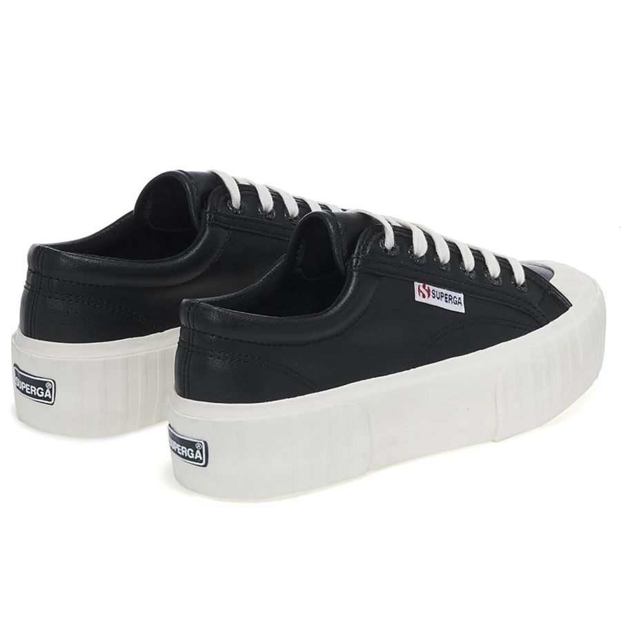 2631 Stripe Platform Vegan Faux sneakers platform da donna Superga | S21222WACK