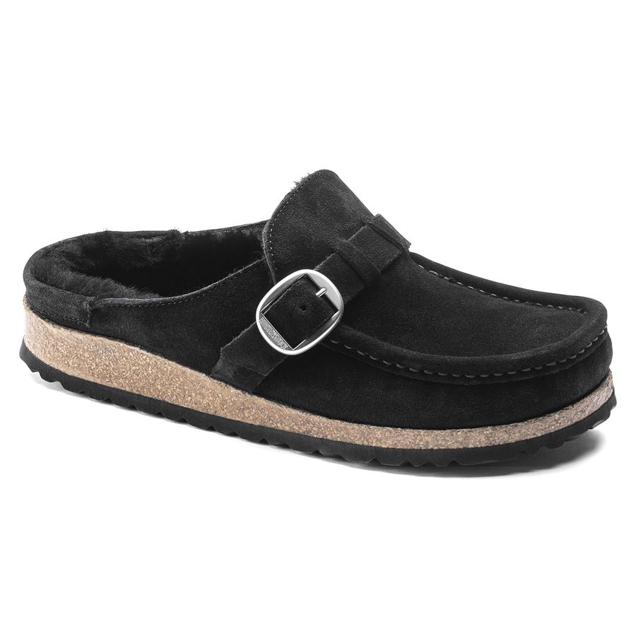 Buckley Women Shearling Suede Leather sabot con pelliccia da donna Birkenstock | 1018126X