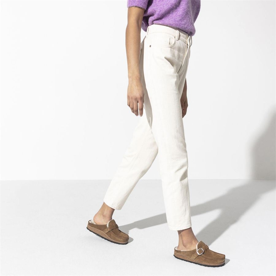 Buckley Women Shearling Suede Leather sabot con pelliccia da donna Birkenstock | 1018127X