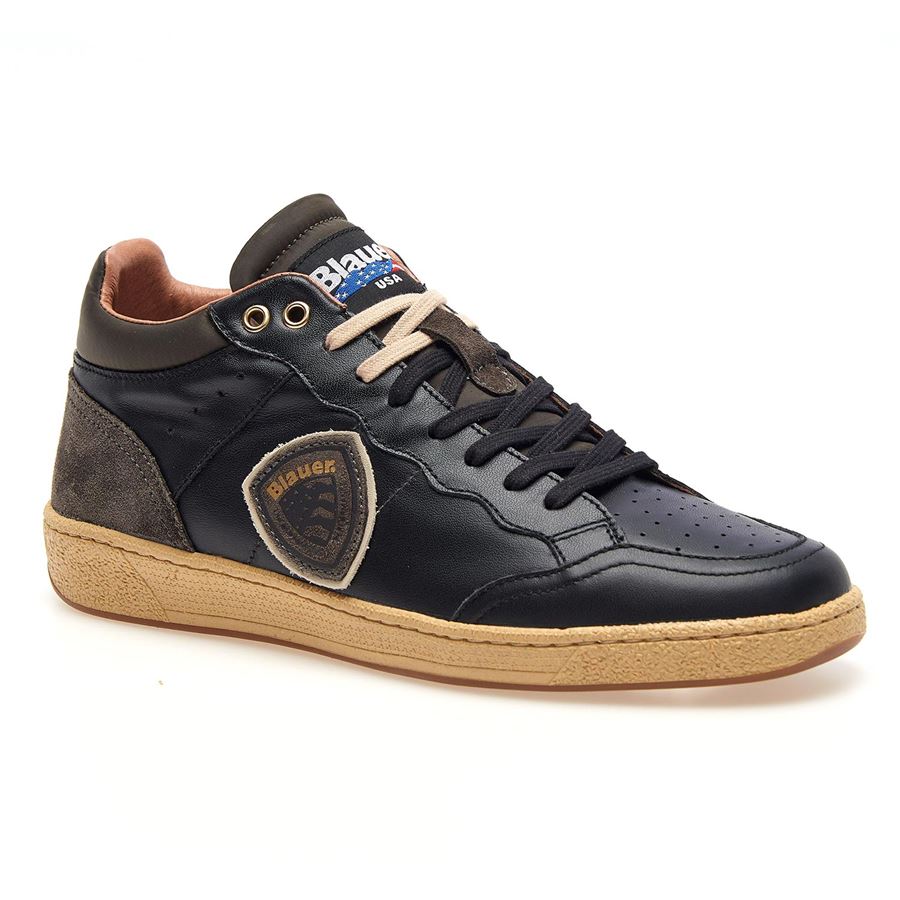 Murray 10 sneakers da uomo Blauer | F3MURRAY10LEABLKMIL