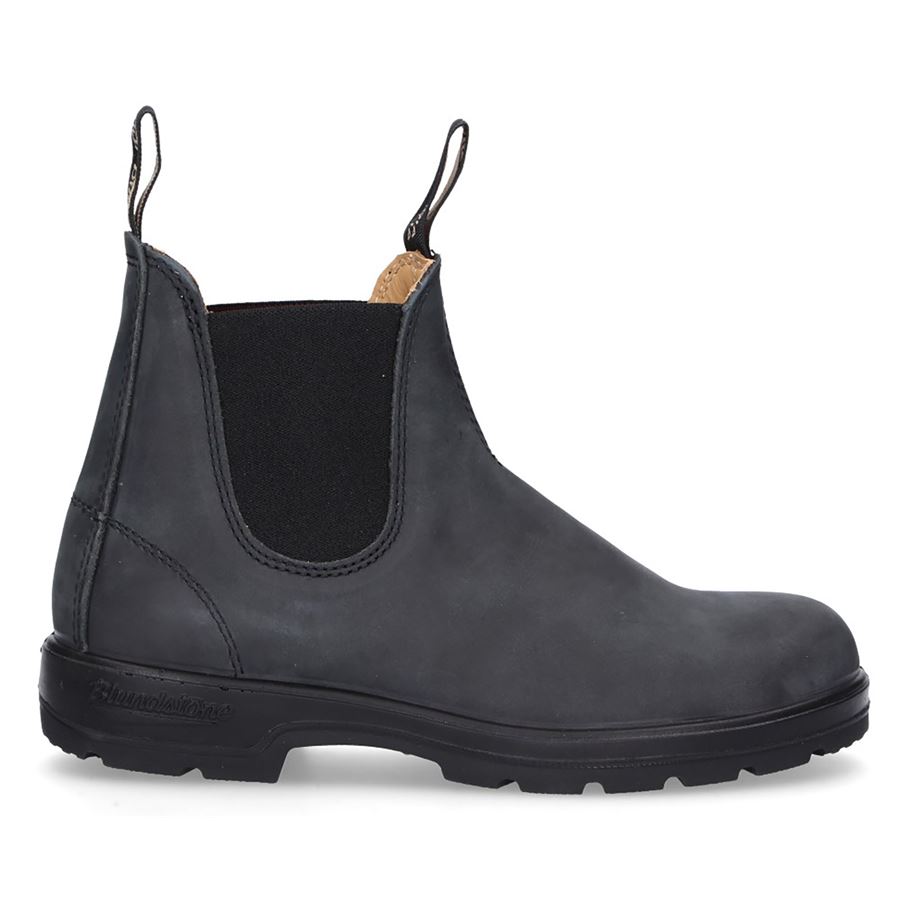 587 RUSTIC BLACK LEATHER Blundstone | 587BC