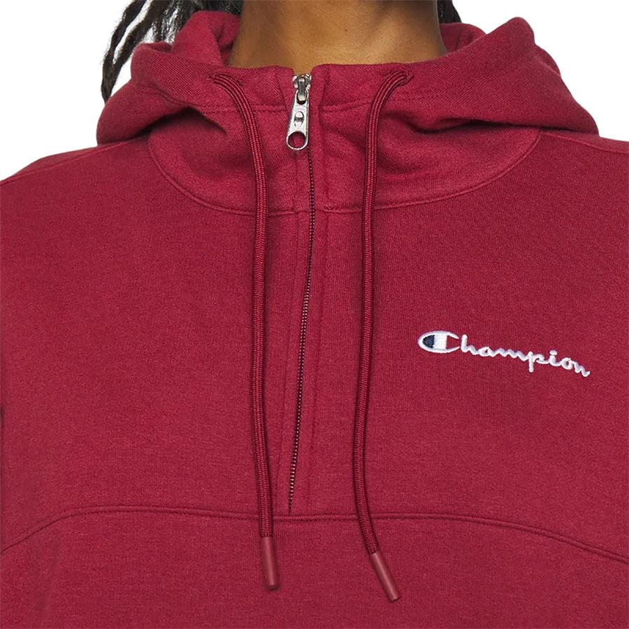 Hooded Half Zip Sweatshirt felpa donna Champion | 116581RS508