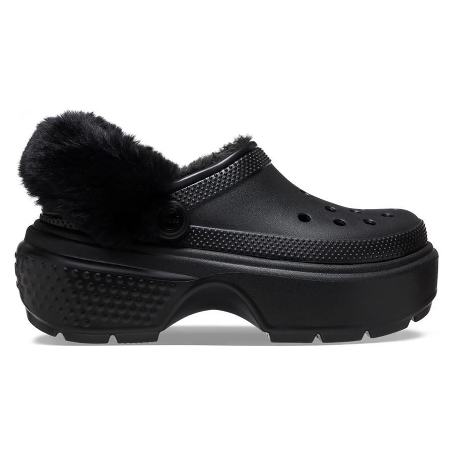STOMP LINED CLOG Crocs | 208546BLK