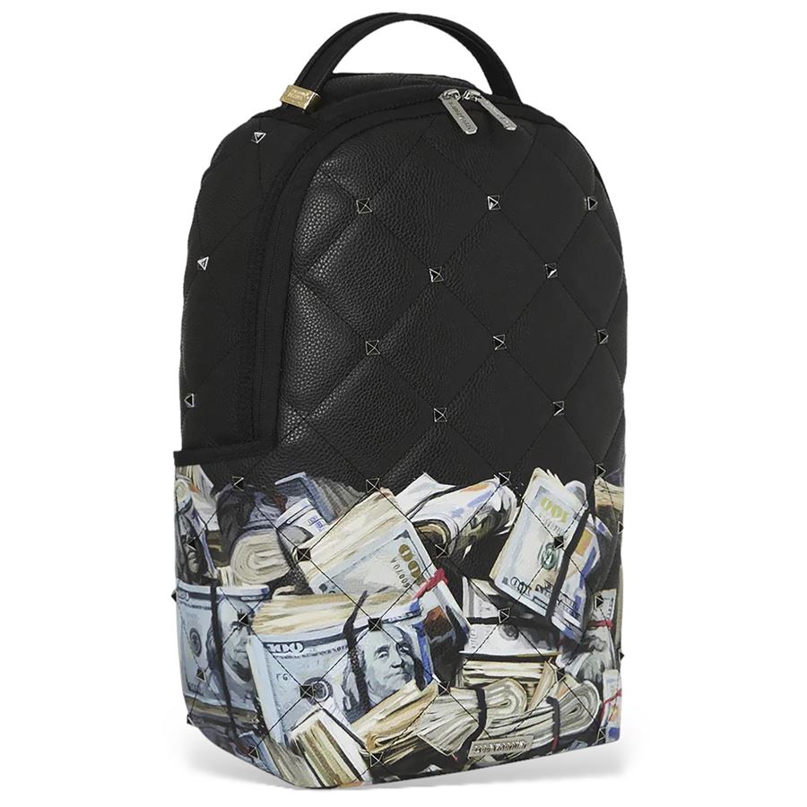 QUILTED MONEY STASH STUDDED BACKPACK Sprayground | 910B5470NSZ