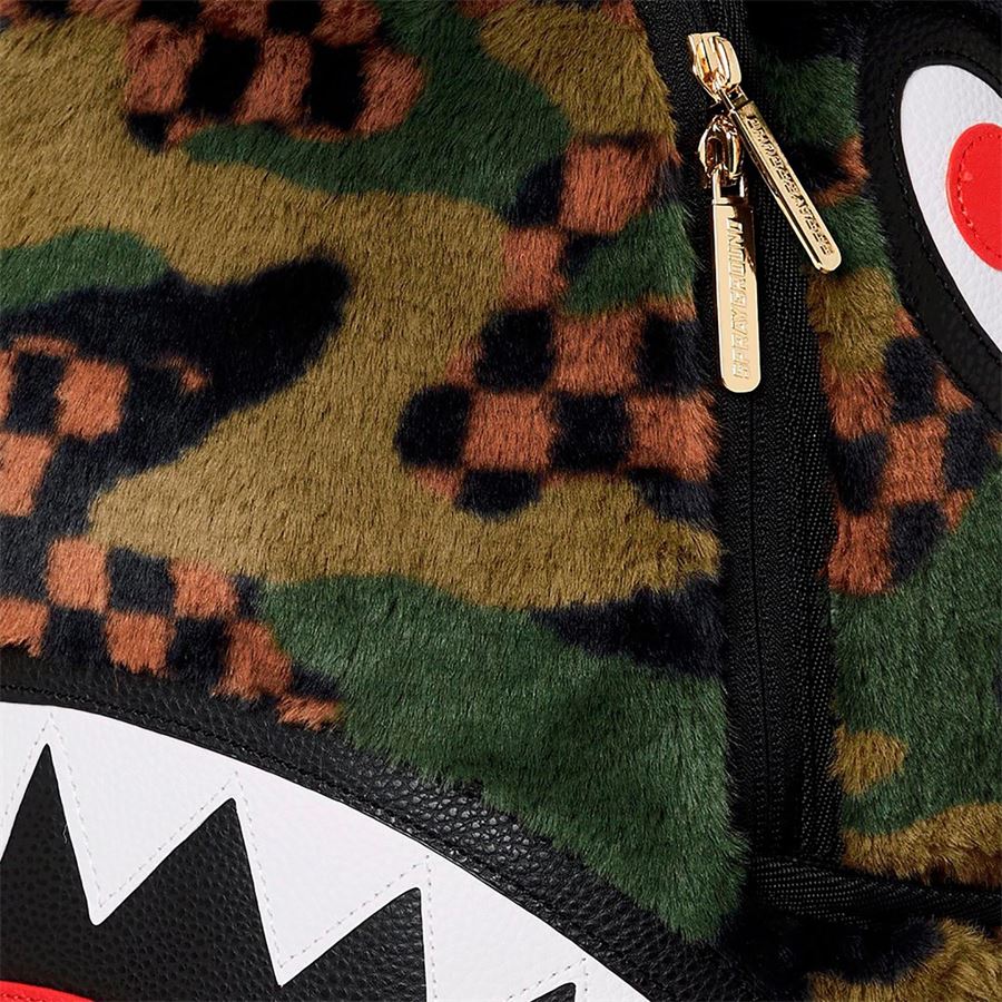GREEN 3 AM FUR BACKPACK Sprayground | 910B5696NSZ