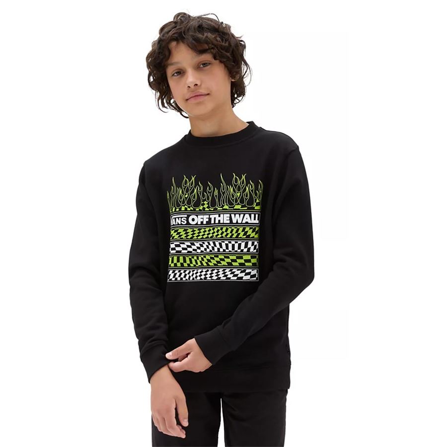 BY NEON FLAMES CREW Vans | VN0008BJBLK