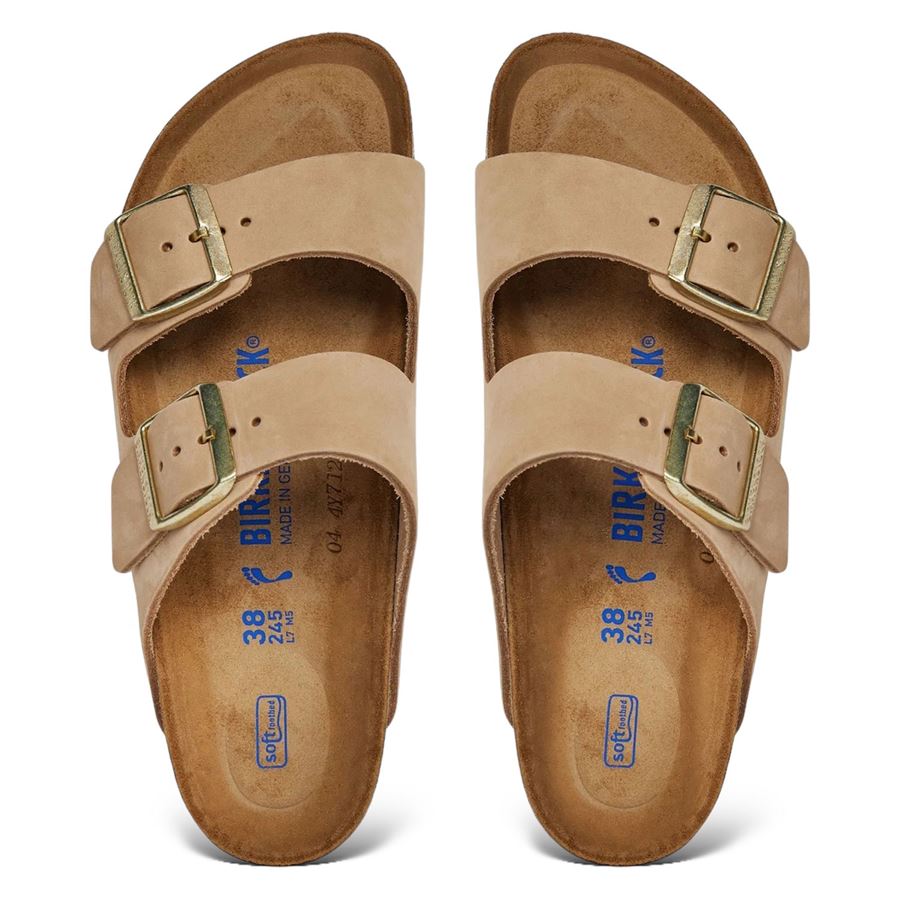 Arizona Sfb Sandcastle ciabatta donna con plantare morbido Birkenstock | 1019016X