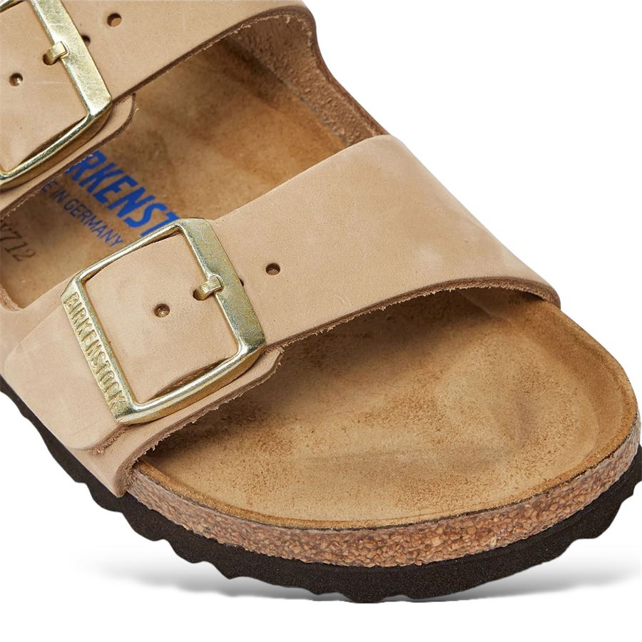 Arizona Sfb Sandcastle ciabatta donna con plantare morbido Birkenstock | 1019016X