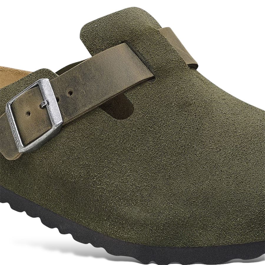 Boston thyme, Suede Leather Oiled - Calz.Stretta sabot uomo Birkenstock | 1028193X
