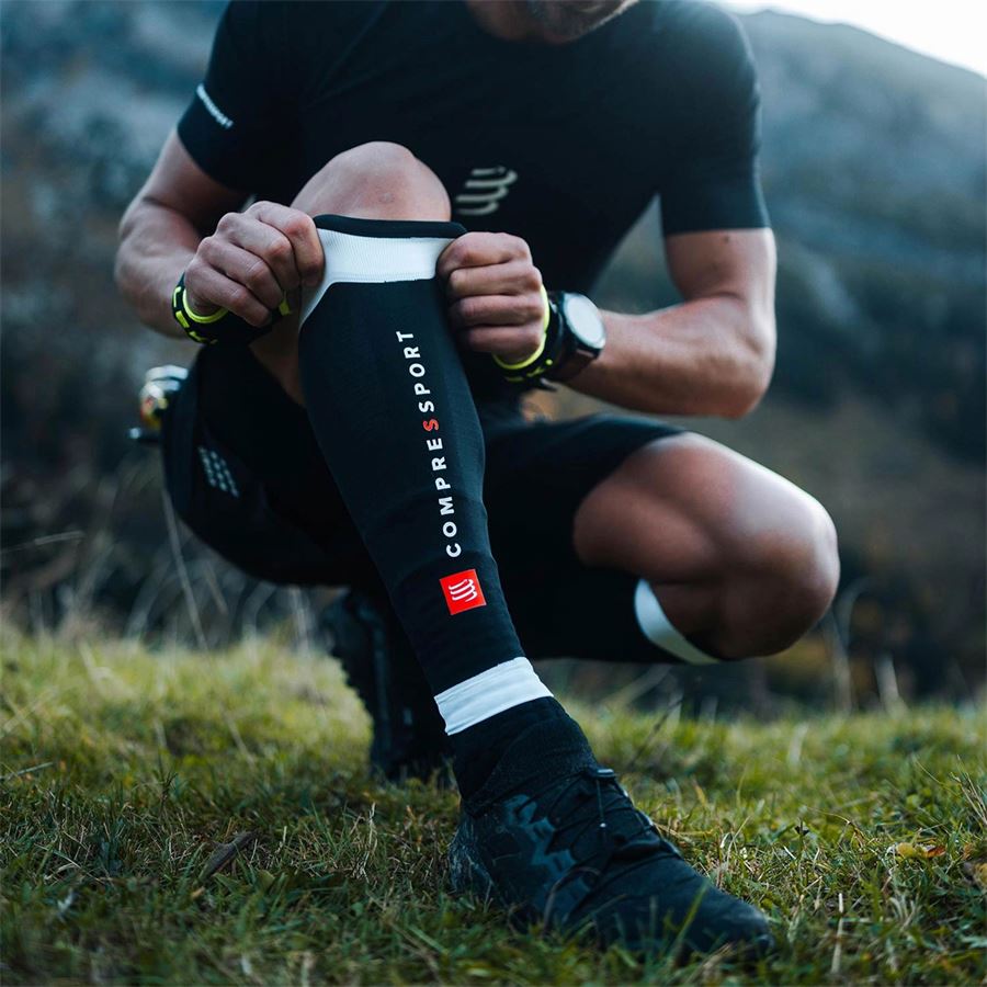 R2 3.0 Gambaletti a compressione Compressport | SU00047BBLAWH