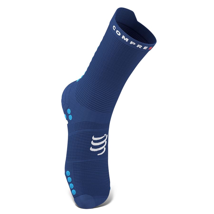 Calza da corsa Pro Racing Socks v4.0 Run High Compressport | XU00046BSODFLB