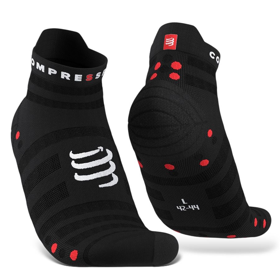 Calza da corsa  Pro Racing Socks v4.0 Ultralight Run Low Compressport | XU00051BBLARE