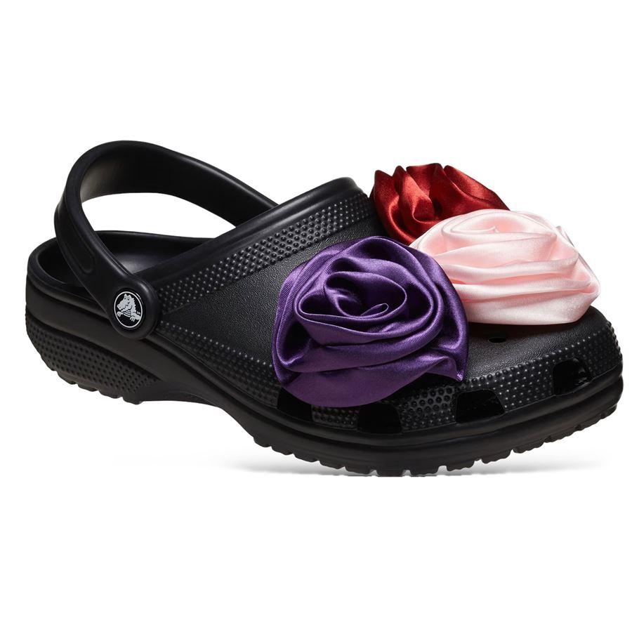 Classic Rosette Clog Crocs | CR210388BLK