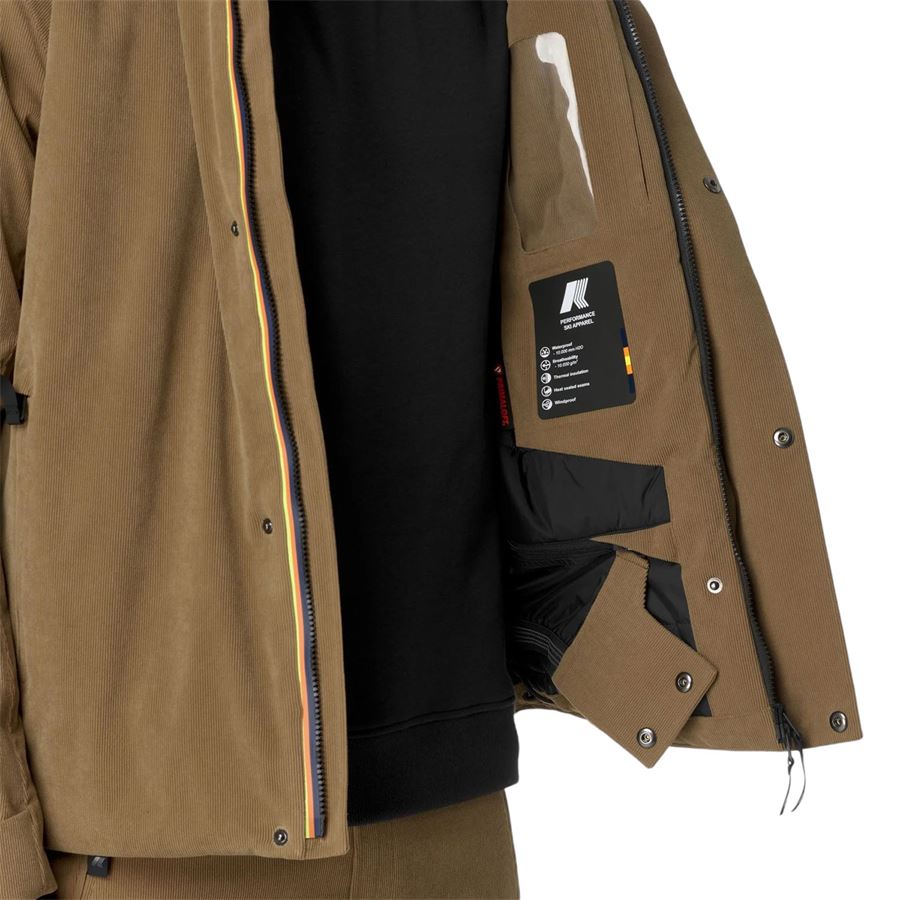 Malamot Corduroy Giacca Da Sci K-Way | K6117ZW045