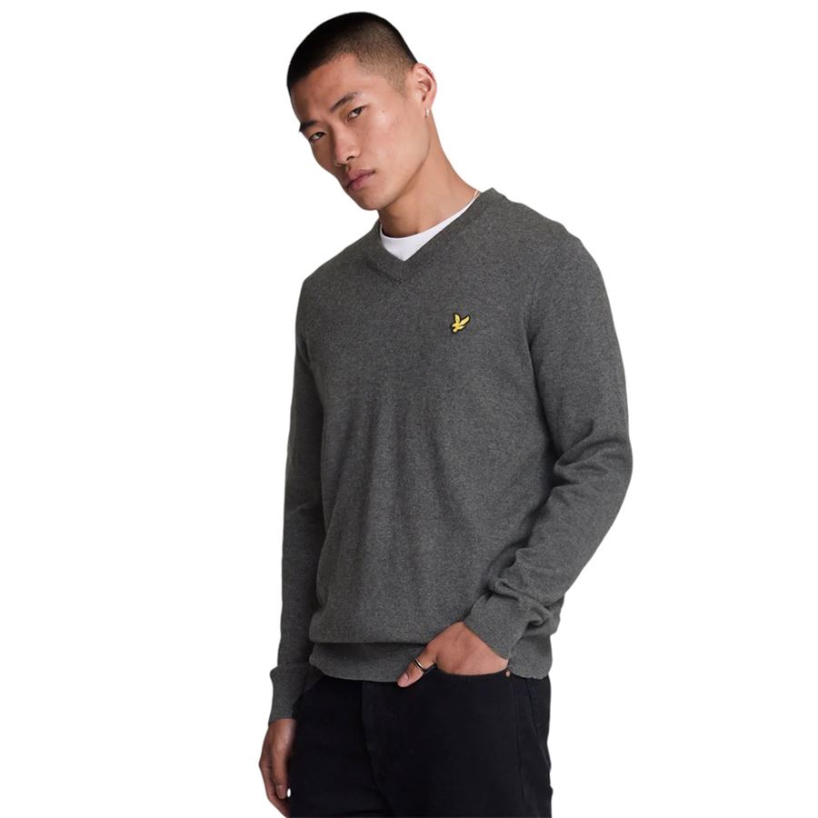 Cotton Merino V Neck Jumper Lyle & Scott | KN2111V398