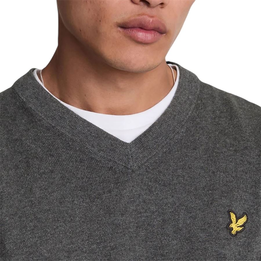 Cotton Merino V Neck Jumper Lyle & Scott | KN2111V398