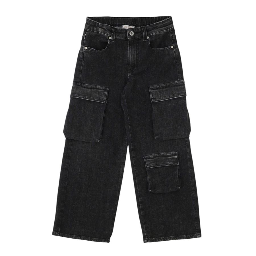 Jeans straight bambino con tasche applicate Please | PH13/010G1906