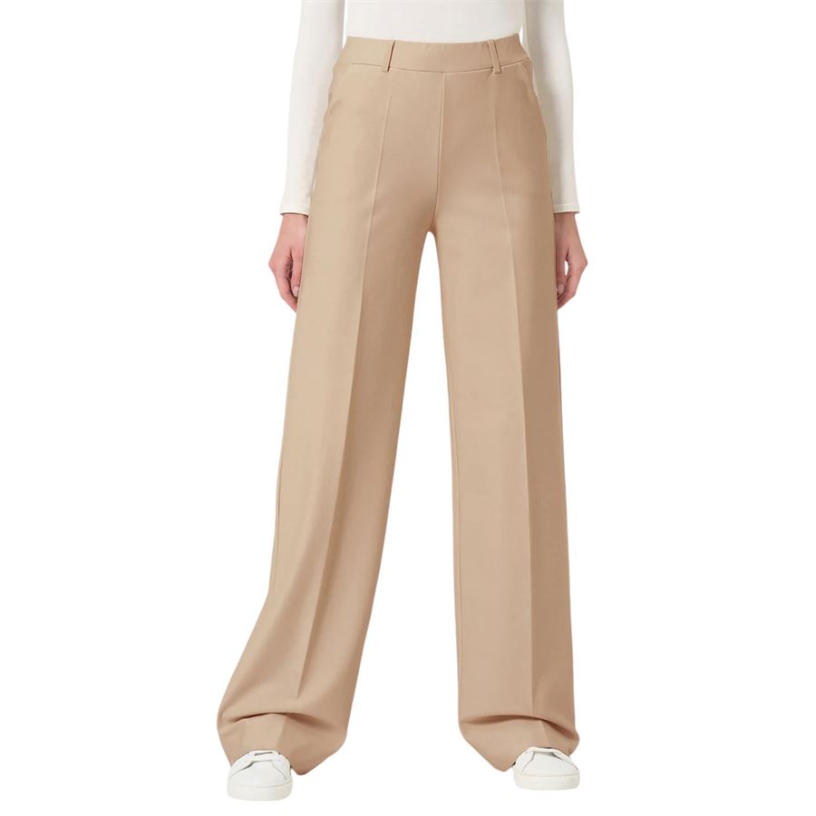 Pantalone a palazzo con tasche in tessuto Compact Ragno | DL20PA868