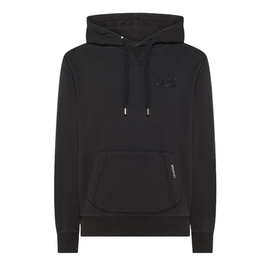 Felpa da uomo  in cotone con cappuccio Hood Vintage Cotton Fl Sun68 | F4413611