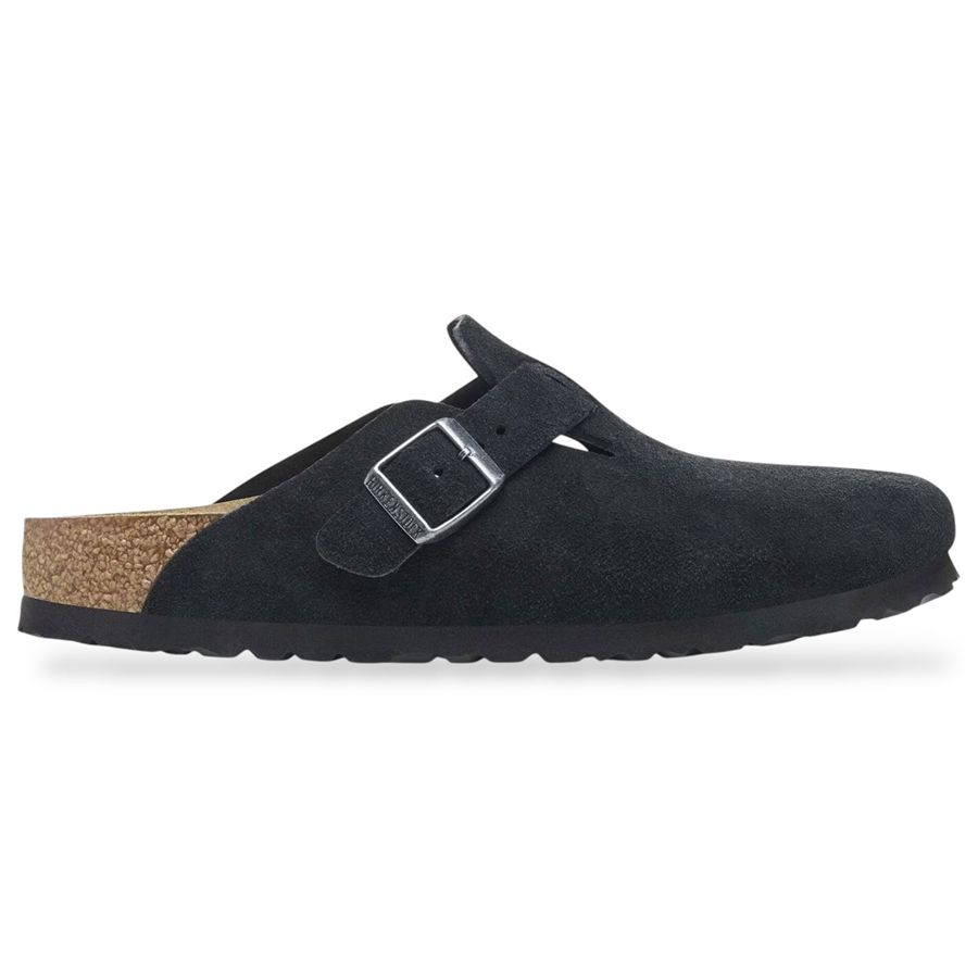 Boston Black, Suede Leather - Calz. Stretta Birkenstock | 1027067X