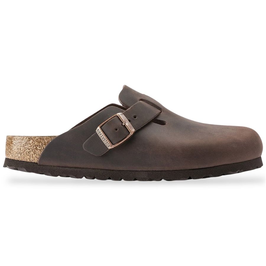 Boston habana, Oiled Leather - Calz. Stretta Birkenstock | 860133X