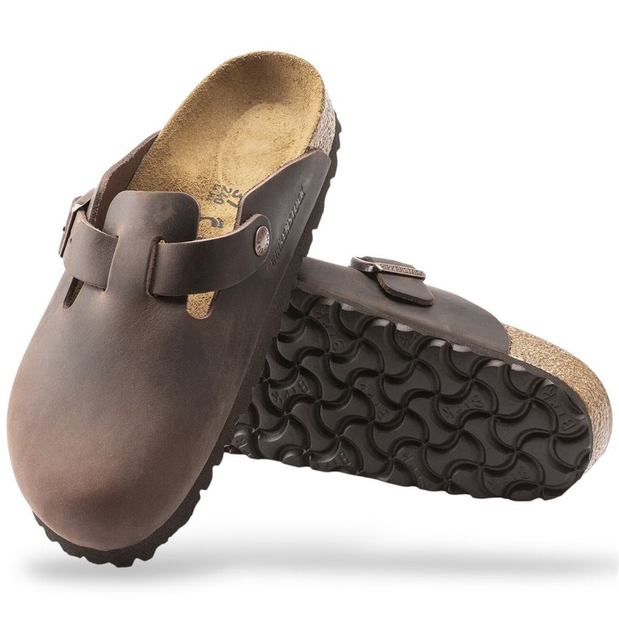 Boston habana, Oiled Leather - Calz. Stretta Birkenstock | 860133X