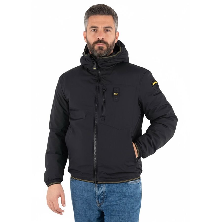 Derry piumino in neoprene con taschino da uomo Blauer | 25WBLUC08030999