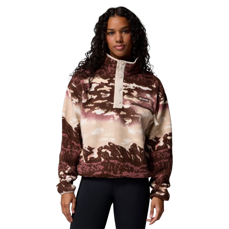Pile cropped stampato con abbottonatura corta a pressione Helvetia II da donna Columbia | 2098501256