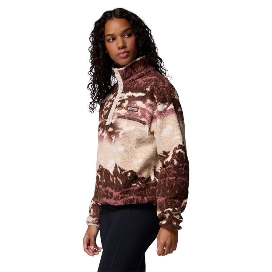 Pile cropped stampato con abbottonatura corta a pressione Helvetia II da donna Columbia | 2098501256