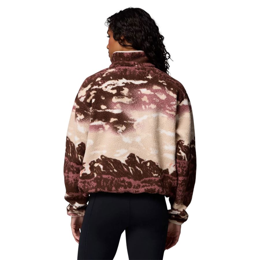 Pile cropped stampato con abbottonatura corta a pressione Helvetia II da donna Columbia | 2098501256
