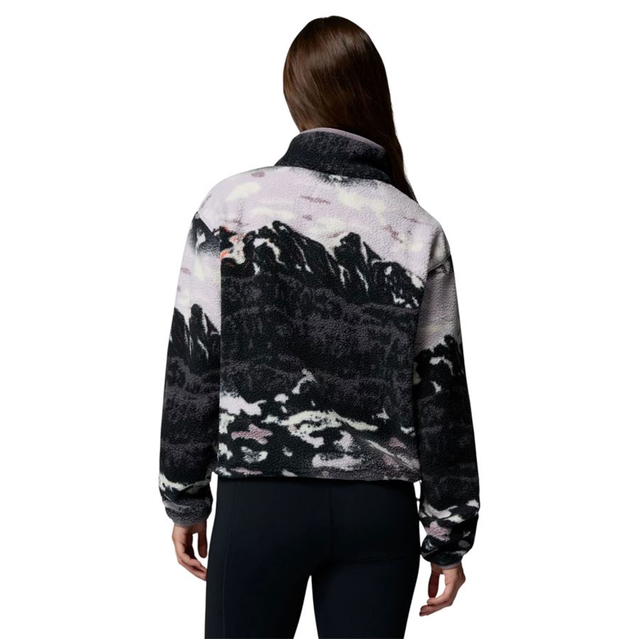 Pile cropped stampato con abbottonatura corta a pressione Helvetia II da donna Columbia | 2098501554