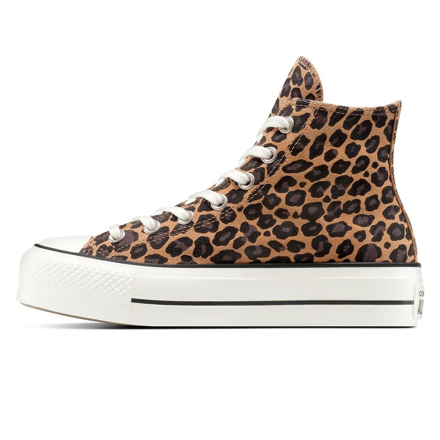 Chuck Taylor All Star Lift Platform Leopard Suede sneakers da donna Converse | A17979CX
