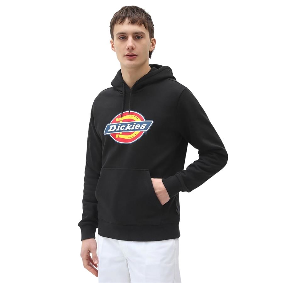 Icon Logo Hoodie felpa da uomo con cappuccio Dickies | DK0A4XCBBLK