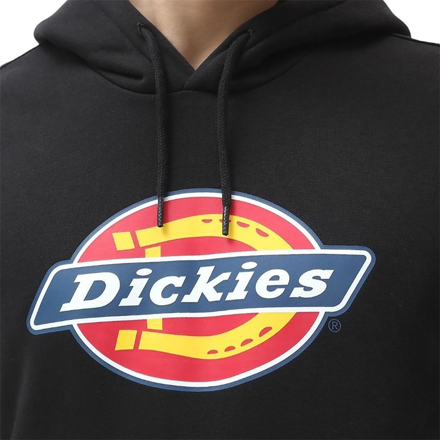 Icon Logo Hoodie felpa da uomo con cappuccio Dickies | DK0A4XCBBLK