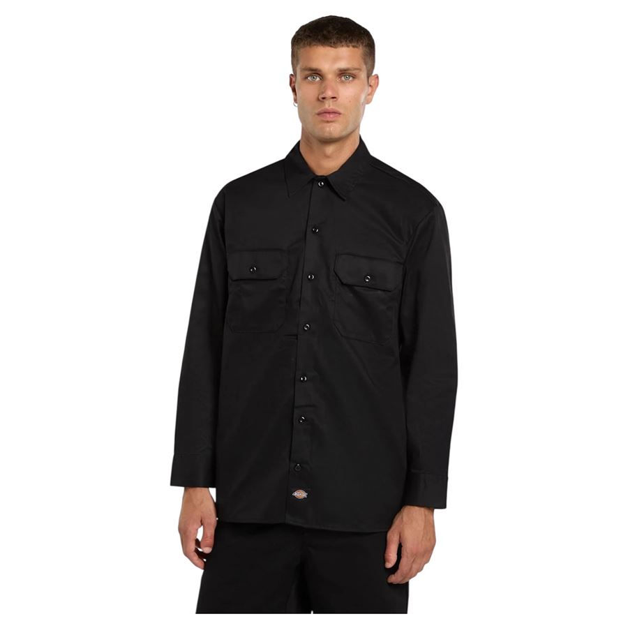 Work Shirt Ls camicia a maniche lunghe da uomo Dickies | DK0A4Y26BLK