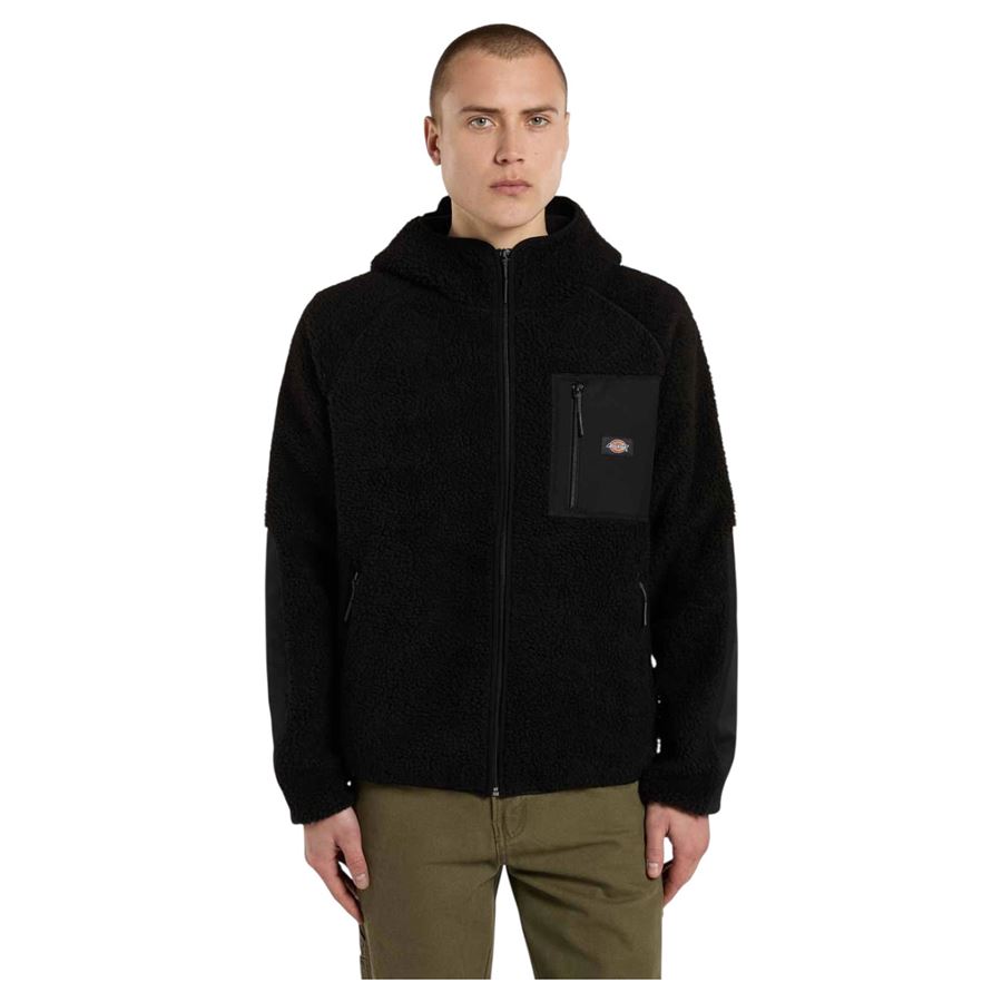 Central High pile a pelo lungo con cappuccio da uomo Dickies | DK0A87NVBLK