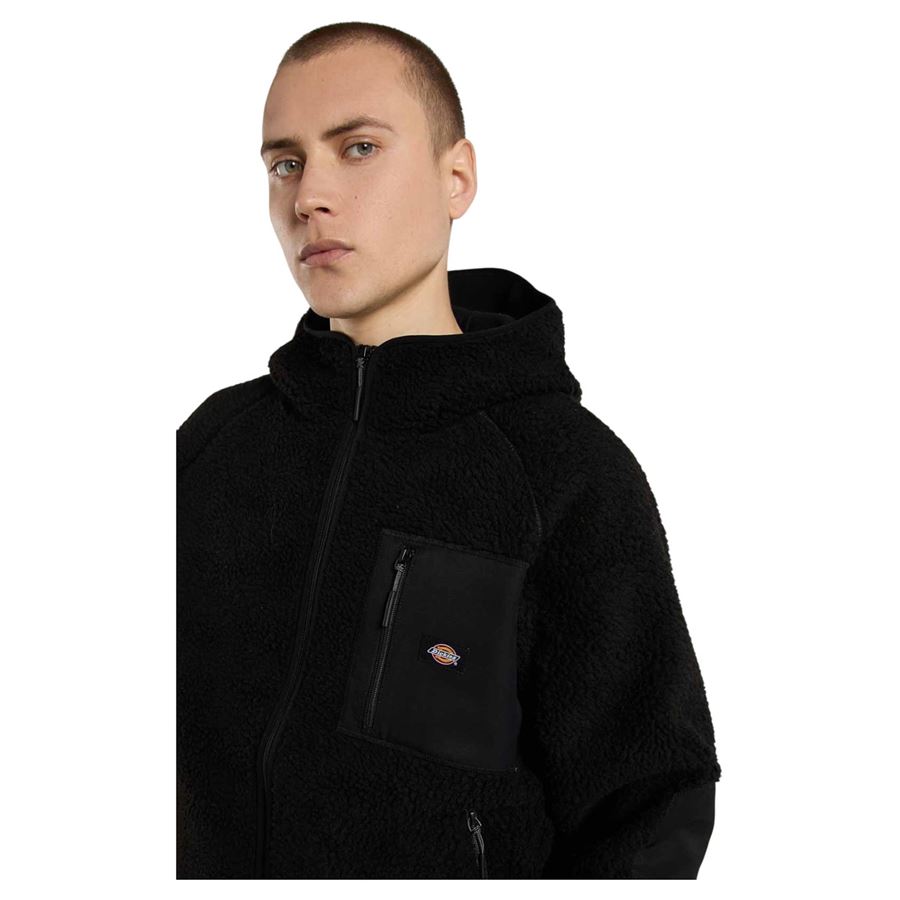 Central High pile a pelo lungo con cappuccio da uomo Dickies | DK0A87NVBLK