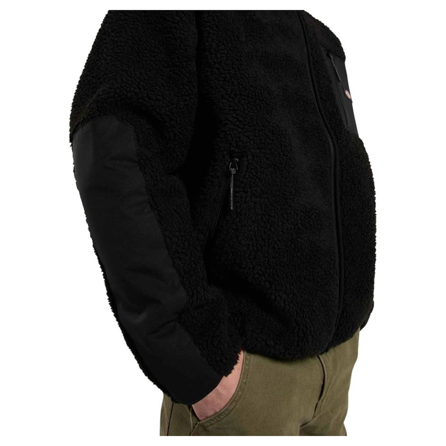 Central High pile a pelo lungo con cappuccio da uomo Dickies | DK0A87NVBLK
