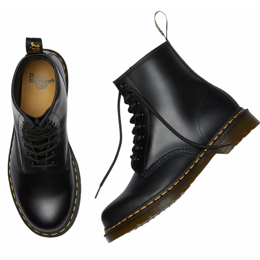1460 Smooth Black stivaletto unisex uomo donna Dr Martens | 11822006